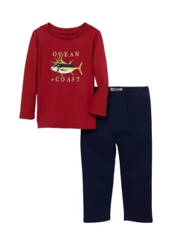 Cheapest 😀 Ocean + Coast® Toddler Boys Graphic Set 🎁