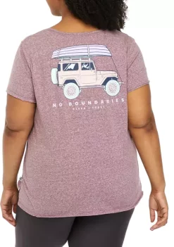 New 😀 Ocean + Coast® Plus Size Short Sleeve Graphic T-Shirt 🔥 -Ocean & Coast Sales Store Belk 1014