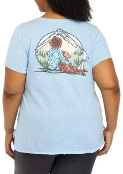 New 😀 Ocean + Coast® Plus Size Short Sleeve Graphic T-Shirt 🔥 -Ocean & Coast Sales Store Belk 1015