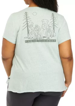 New 😀 Ocean + Coast® Plus Size Short Sleeve Graphic T-Shirt 🔥 -Ocean & Coast Sales Store Belk 1016