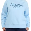 Outlet 🤩 Ocean + Coast® Plus Size Long Sleeve Graphic Sweatshirt 🎁 -Ocean & Coast Sales Store Belk 1085