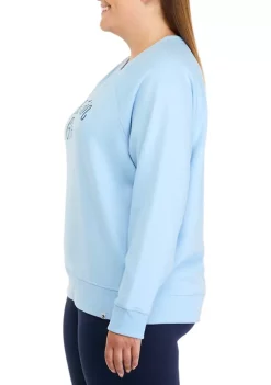 Outlet 🤩 Ocean + Coast® Plus Size Long Sleeve Graphic Sweatshirt 🎁 -Ocean & Coast Sales Store Belk 1087