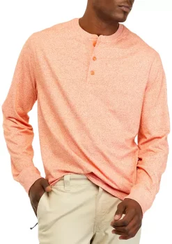 Cheap 👍 Ocean + Coast® Long Sleeve Jaspe Henley 👕 Shirt 🔔 -Ocean & Coast Sales Store Belk 11