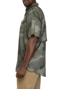 Deals 👍 Ocean + Coast® Big & Tall Short Sleeve Camo Fishing 👕 Shirt 😍 -Ocean & Coast Sales Store Belk 1107