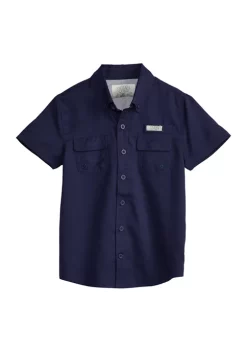 Outlet ⭐ Ocean + Coast® Boys 8-20 Short Sleeve Fishing 👚 Shirt 🎁