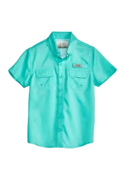 Outlet ⭐ Ocean + Coast® Boys 8-20 Short Sleeve Fishing 👚 Shirt 🎁 -Ocean & Coast Sales Store Belk 1133