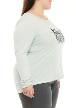 Buy 🥰 Ocean + Coast® Plus Size Long Sleeve Graphic T-Shirt ⭐ -Ocean & Coast Sales Store Belk 1158