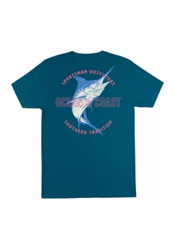 Outlet 👍 Ocean + Coast® Big & Tall Marlin Graphic T-Shirt ✨ -Ocean & Coast Sales Store Belk 1197