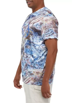 Deals ⌛ Ocean + Coast® Big & Tall Ocean Print Graphic T-Shirt 😀 -Ocean & Coast Sales Store Belk 1240