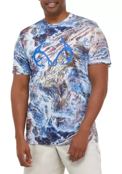 Deals ⌛ Ocean + Coast® Big & Tall Ocean Print Graphic T-Shirt 😀 -Ocean & Coast Sales Store Belk 1245