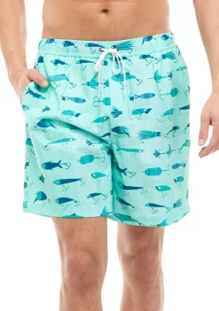 Buy 🥰 Ocean + Coast® 7" Printed Swim Shorts 👍 -Ocean & Coast Sales Store Belk 1268