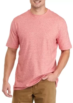 Best Sale 🔔 Ocean + Coast® Short Sleeve Jaspe Crew Neck T-Shirt ⌛ -Ocean & Coast Sales Store Belk 1283