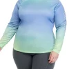 Cheapest 😀 Ocean + Coast® Plus Size Long Sleeve UPF Knit Top ✨ -Ocean & Coast Sales Store Belk 1310