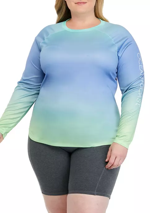 Cheapest 😀 Ocean + Coast® Plus Size Long Sleeve UPF Knit Top ✨ 6 Cheapest 😀 Ocean + Coast® Plus Size Long Sleeve UPF Knit Top ✨ - Image 4