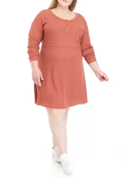 Deals 😍 Ocean + Coast® Plus Size Waffle Knit 👗 Dress 😀 -Ocean & Coast Sales Store Belk 1351