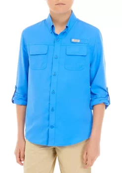 Coupon 🔥 Ocean + Coast® Boys 8-20 Long Sleeve Fishing 👚 Shirt 🔔 -Ocean & Coast Sales Store Belk 1358