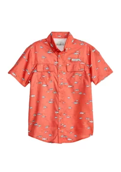 Best reviews of 🛒 Ocean + Coast® Boys 8-20 Short Sleeve Printed Fishing 👕 Shirt ✔️ -Ocean & Coast Sales Store Belk 1399