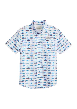 Best reviews of 🛒 Ocean + Coast® Boys 8-20 Short Sleeve Printed Fishing 👕 Shirt ✔️ -Ocean & Coast Sales Store Belk 1400