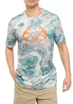 Discount ⭐ Ocean + Coast® X RealTree Short Sleeve Performance Aspect T-Shirt 🧨