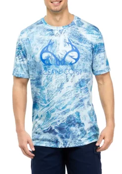 Discount ⭐ Ocean + Coast® X RealTree Short Sleeve Performance Aspect T-Shirt 🧨 -Ocean & Coast Sales Store Belk 1431