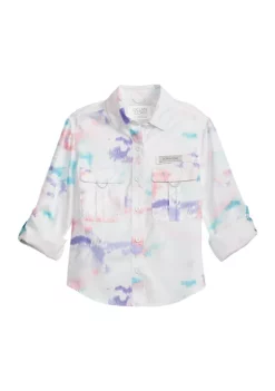Buy 🎁 Ocean + Coast® 👧 Girls 4-6x Long Sleeve Printed Fishing 👕 Shirt 😀 -Ocean & Coast Sales Store Belk 1461