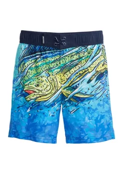 Brand new ⌛ Ocean + Coast® Boys 4-7 Printed Board Shorts 🛒 -Ocean & Coast Sales Store Belk 1490
