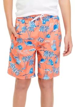 Best reviews of 😉 Ocean + Coast® Boys 8-20 Printed Swim Trunks ⭐