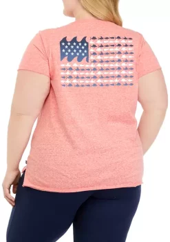 Budget 💯 Ocean + Coast® Plus Size Short Sleeve Scoop Neck Graphic T-Shirt 🌟 -Ocean & Coast Sales Store Belk 1529