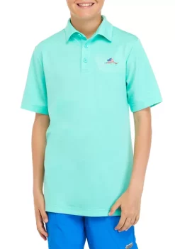 Coupon ⭐ Ocean + Coast® Boys 8-20 Short Sleeve Fishing Polo 😀