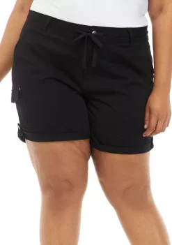 Cheapest 🔥 Ocean + Coast® Plus Size Mid Rise Cargo Shorts 🤩