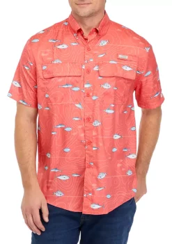 Promo 🧨 Ocean + Coast® Short Sleeve Printed Fishing 👚 Shirt 👏 -Ocean & Coast Sales Store Belk 1677
