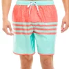 Best Sale 🧨 Ocean + Coast® Color Blocked Piped Swim Trunks 💯 -Ocean & Coast Sales Store Belk 1745