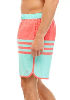 Best Sale 🧨 Ocean + Coast® Color Blocked Piped Swim Trunks 💯 -Ocean & Coast Sales Store Belk 1747