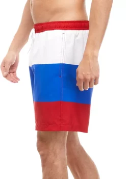 Brand new ✔️ Ocean + Coast® Color Block Swim Trunks 😀 -Ocean & Coast Sales Store Belk 1752