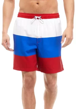 Brand new ✔️ Ocean + Coast® Color Block Swim Trunks 😀 -Ocean & Coast Sales Store Belk 1753