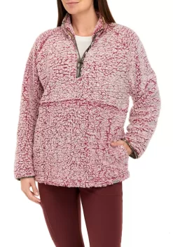 Promo 😀 Ocean + Coast® 👩 Women's Dark Olive Sherpa Pullover Jacket 💯 -Ocean & Coast Sales Store Belk 177