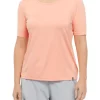 Brand new 🧨 Ocean + Coast® 👩 Women's Elbow Sleeve Cross Back 👕 Shirt 🎁 -Ocean & Coast Sales Store Belk 1792