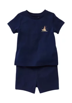 Buy 👏 Ocean + Coast® Baby Boys Graphic T-Shirt and Shorts Set 🔥 -Ocean & Coast Sales Store Belk 1821