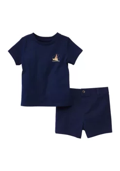 Buy 👏 Ocean + Coast® Baby Boys Graphic T-Shirt and Shorts Set 🔥 -Ocean & Coast Sales Store Belk 1822