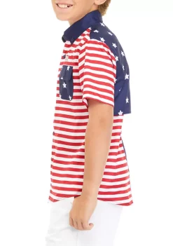 Top 10 🔥 Ocean + Coast® Boys 8-20 Short Sleeve Blocked Fishing 👚 Shirt 🤩 -Ocean & Coast Sales Store Belk 1825