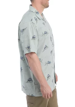 Cheapest 🔔 Ocean + Coast® Big & Tall Short Sleeve Iron Gray Button-Down 👚 Shirt 👍 -Ocean & Coast Sales Store Belk 1829