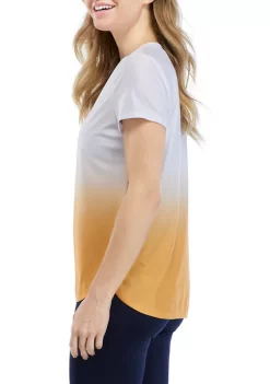 Cheap ✔️ Ocean + Coast® Short Sleeve Dip Dye Knit Rash Guard 👏 -Ocean & Coast Sales Store Belk 1853
