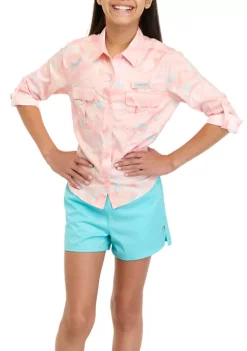 Cheap 🌟 Ocean + Coast® 👧 Girls 7-16 Long Sleeve Fishing 👚 Shirt 🔥 -Ocean & Coast Sales Store Belk 1880