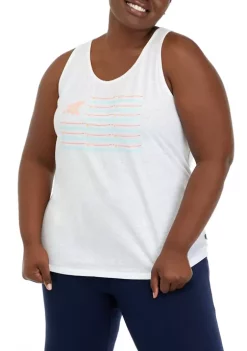 New ⭐ Ocean + Coast® Plus Size Racerback Graphic Tank 🌟