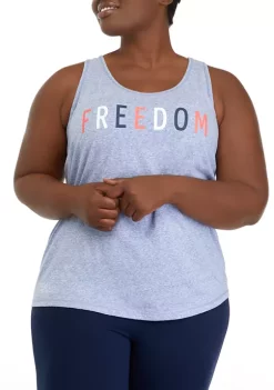 New ⭐ Ocean + Coast® Plus Size Racerback Graphic Tank 🌟 -Ocean & Coast Sales Store Belk 1915