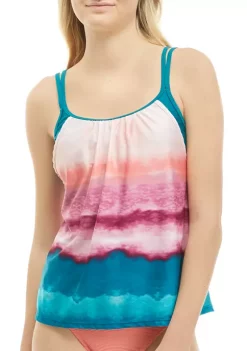 Hot Sale 😀 Ocean + Coast® Gradient Heat 2Fer Tankini Swim Top ⭐