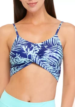 Hot Sale 👏 Ocean + Coast® Jungle Escape Crossover Bra Swim Top ⭐