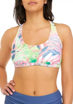 Flash Sale 😀 Ocean + Coast® Tropical Print Swim Bra ⌛