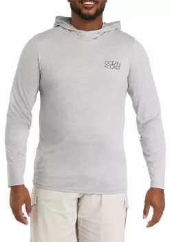 Cheap 🤩 Ocean + Coast® Big & Tall Solid Performance Hooded T-Shirt 👏 -Ocean & Coast Sales Store Belk 2101