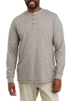Best deal 😍 Ocean + Coast® Big & Tall Long Sleeve Jaspe Henley 👕 Shirt 🔔 -Ocean & Coast Sales Store Belk 212